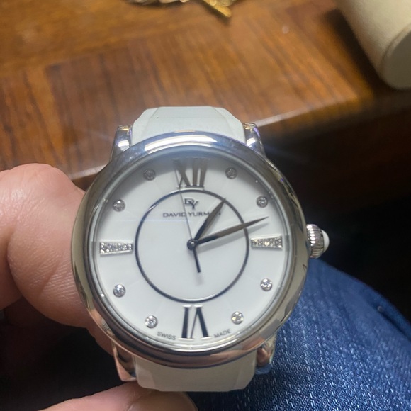 David Yurman Silver and White Dial Watch
